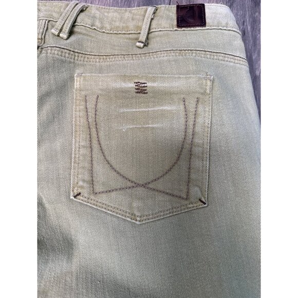 U Denim Jeans Green Flared Pants Womens Size 29 Cut A01265 Style UWH22360 - Picture 11 of 12